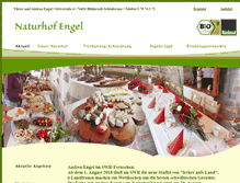 Tablet Screenshot of naturhof-engel.de